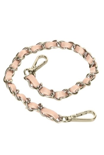 Gioiello da Smartphone Catena Intrecciata 40 cm Argentata - Rosa Chiaro