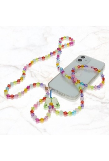 Gioiello Telefono 110 cm Perle Cristallo e Farfalla Collezione Perla