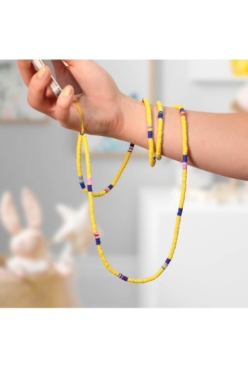 Gioiello da Telefono 110 cm Rondelle Heishi Collezione Heishi - Giallo