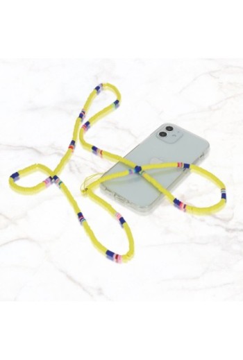 Gioiello da Telefono 110 cm Rondelle Heishi Collezione Heishi - Giallo