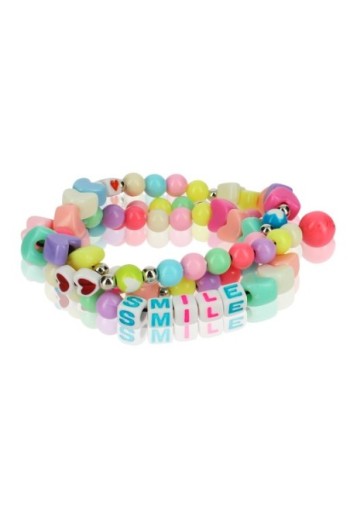 Gioiello da telefono 65 cm perle e cuori Collezione Smile