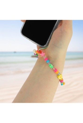 Gioiello da Telefono 25cm con Perle Fiori e Stelle Collezione Summer