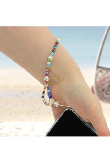 Gioiello da Telefono 25cm con Perle e Cuori Collezione Summer