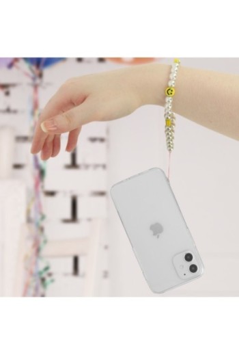 Gioiello da Telefono 25cm con Perle e Smiley Collezione Smile