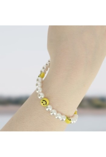 Gioiello da Telefono 25cm con Perle e Smiley Collezione Smile