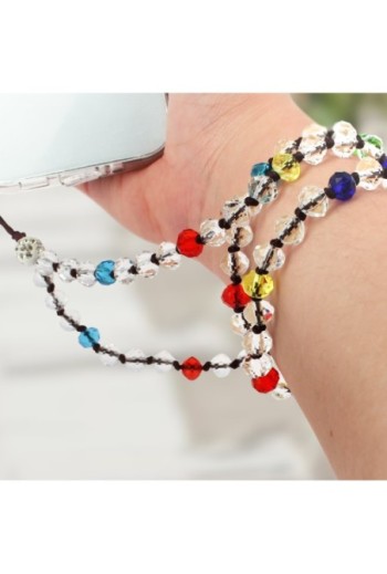 Gioiello da Telefono con Perle Cristallo 80 cm Collezione Krista - Multicolor