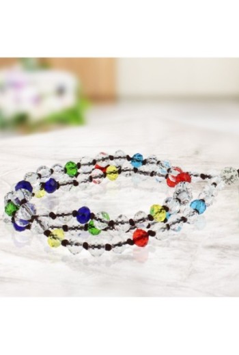 Gioiello da Telefono con Perle Cristallo 80 cm Collezione Krista - Multicolor