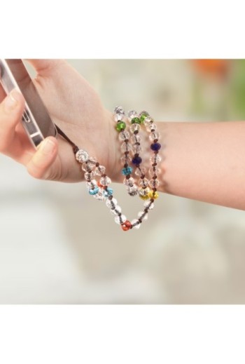 Gioiello da Telefono con Perle Cristallo 80 cm Collezione Krista - Multicolor