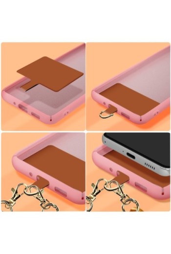 Gioiello da telefono 58 cm catena a maglie larghe Moxie serie Firenze - miele