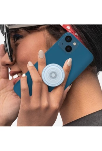 PopGrip per Smartphone by PopSockets Design Celeste Traslucido Supporto Video