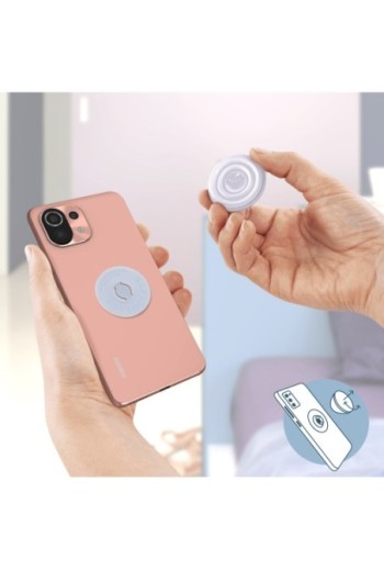 PopGrip per Smartphone by PopSockets Design Celeste Traslucido Supporto Video