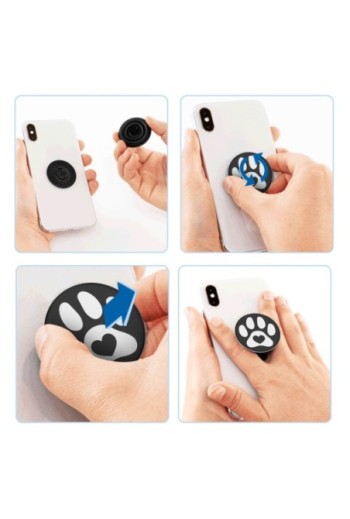 PopGrip per Smartphone by PopSockets Design zampa e cuore Supporto Video