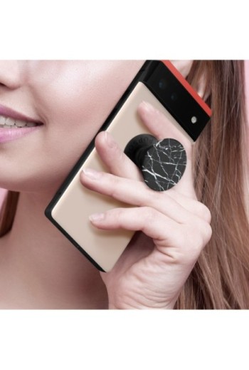 PopGrip per Smartphone by PopSockets Design effetto marmo nero Supporto Video
