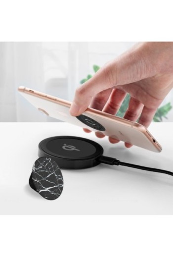 PopGrip per Smartphone by PopSockets Design effetto marmo nero Supporto Video