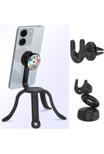 PopSockets PopGrip Backspin CD-Rom Road Trip per smartphone