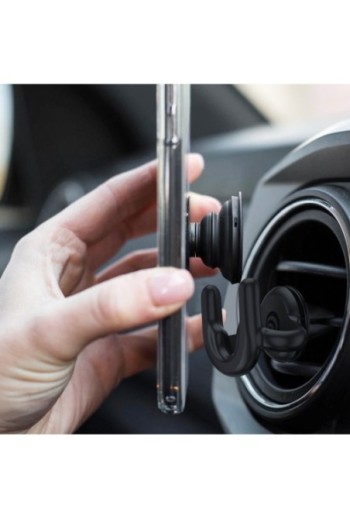 Supporto per Griglia di Ventilazione per Smartphone PopSockets modello PopMount per PopGrip - Nero