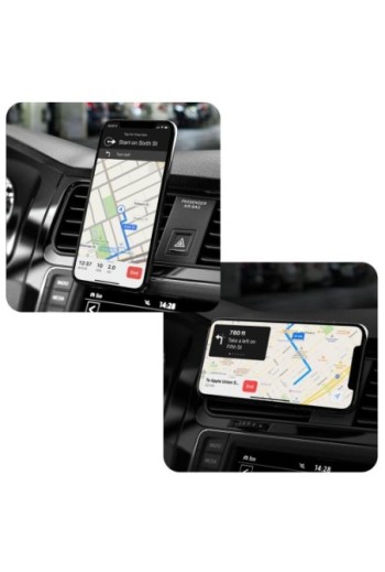 Supporto per Griglia di Ventilazione per Smartphone PopSockets modello PopMount per PopGrip - Nero