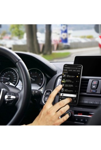 Supporto per Griglia di Ventilazione per Smartphone PopSockets modello PopMount per PopGrip - Nero