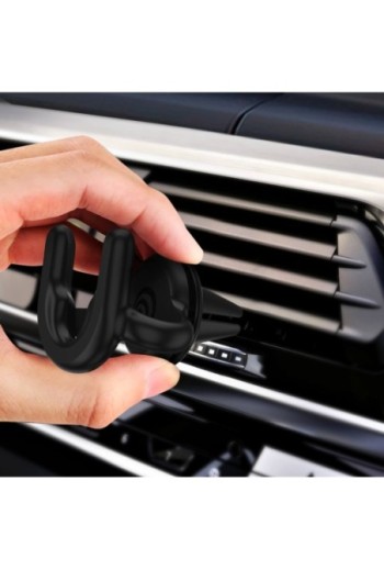 Supporto per Griglia di Ventilazione per Smartphone PopSockets modello PopMount per PopGrip - Nero