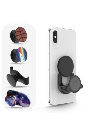 Supporto per Griglia di Ventilazione per Smartphone PopSockets modello PopMount per PopGrip - Nero