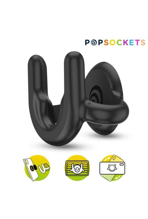 Supporto PopSockets Multi-superficie Modello PopMount per PopGrips - Nero