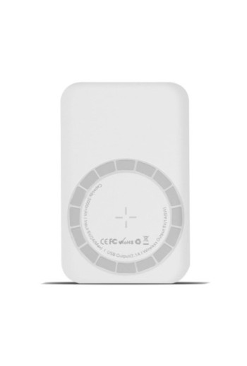 Powerbank MagSafe 5000mAh Ricarica Wireless Magnetica - Bianco