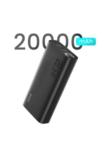 Batteria Esterna 20000mAh con 2 USB + USB-C e Schermo LED - Bwoo Nero