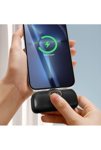 Mini powerbank 5000mAh Forever - connettore Lightning e USB-C 22 5W