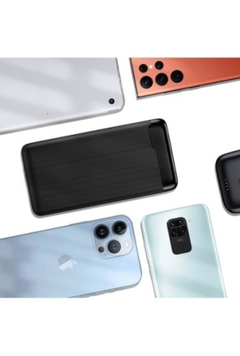 Powerbank 10000mAh con 2 Uscite USB + Display Digitale a LED Setty - Nero