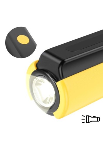 Mini Powerbank 8000mAh con torcia integrata - LinQ Giallo