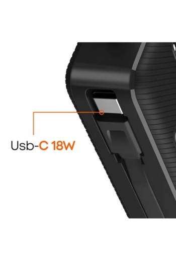 Batteria Esterna 8000mAh 22.5W Moschettone USB C + Lightning LinQ