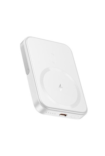 Batteria Esterna MagSafe iPhone 5000mAh Funzione Supporto - Akashi Bianco