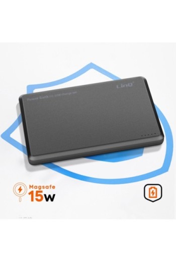Batteria esterna per iPhone MagSafe 8000mAh - grigio LinQ