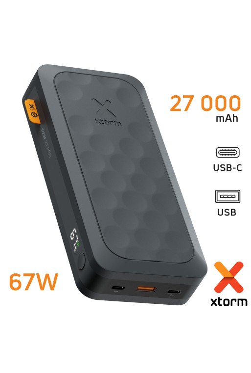 Batteria esterna Xtorm Fuel Series 5 - USB + USB-C 67W - nero mezzanotte 27000mAh