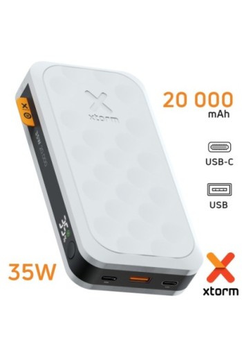 Batteria esterna Xtorm Fuel Series 5 - USB + 2x USB-C 35W - bianco crepuscolo 20000mAh