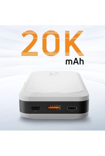 Batteria esterna Xtorm Fuel Series 5 - USB + 2x USB-C 35W - bianco crepuscolo 20000mAh