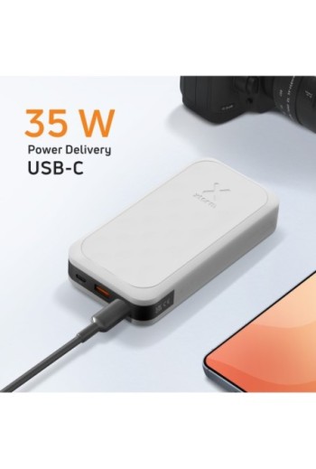 Batteria esterna Xtorm Fuel Series 5 - USB + 2x USB-C 35W - bianco crepuscolo 20000mAh