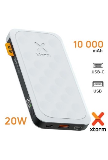 Batteria esterna Xtorm Fuel Series 5 - USB-C x2 + USB 20W - bianco 10000mAh
