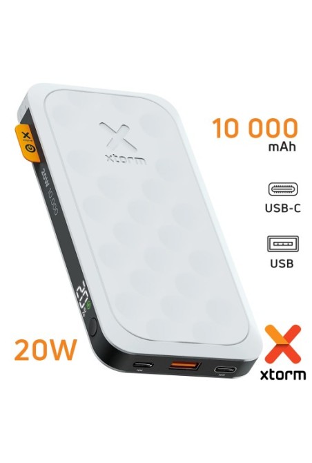 Batteria esterna Xtorm Fuel Series 5 - USB-C x2 + USB 20W - bianco 10000mAh