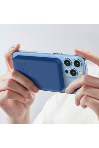 Batteria esterna MagSafe 10W 5000mAh - Moxie blu
