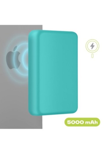Batteria esterna MagSafe 10W 5000mAh - Moxie turchese