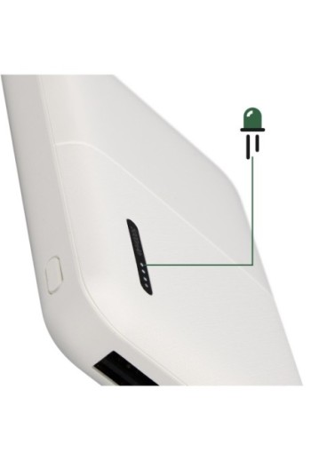 Batteria esterna da 10000 mAh con 2x USB ricarica rapida compatto Akashi - bianco