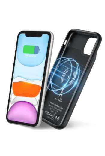 Cover iPhone 11 con Batteria a Induzione 4500 mAh Akashi - Nero