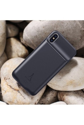 Cover iPhone X / XS con Batteria a Induzione 3500 mAh Akashi - Nero
