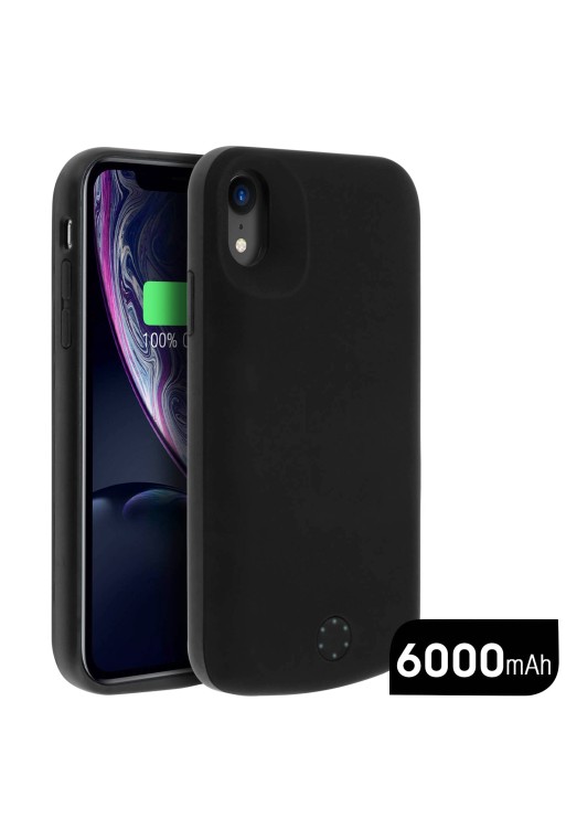 Cover protettiva con batteria integrata 6000 mAh - Nero per Apple iPhone XR