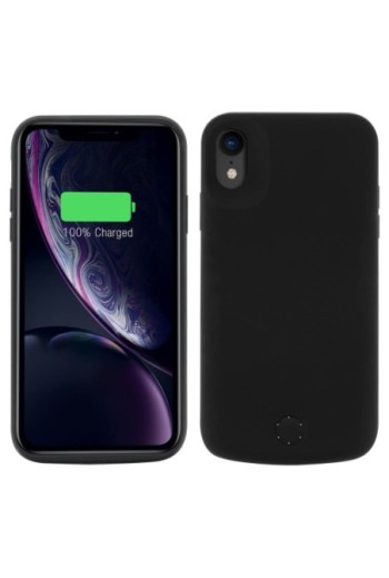Cover protettiva con batteria integrata 6000 mAh - Nero per Apple iPhone XR