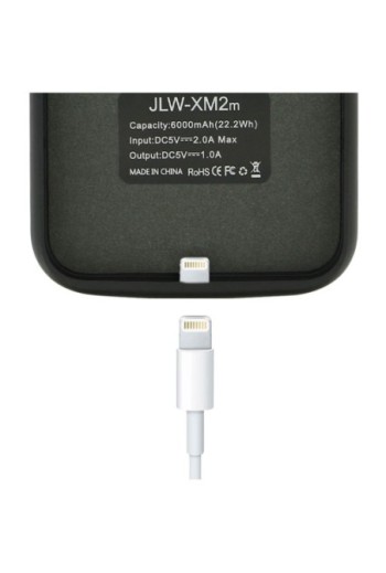 Cover protettiva con batteria integrata 6000 mAh - Nero per Apple iPhone XR