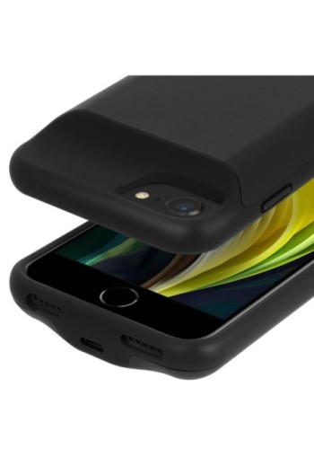 Cover Batteria 5500mAh CSC per Apple iPhone SE 2020 / 8 / 7 / 6S / 6 – Nera