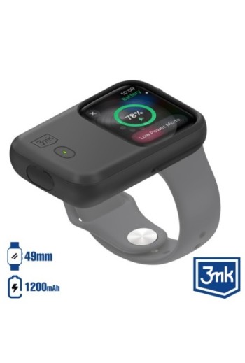 Batteria esterna wireless 1200mAh Apple Watch 49mm - 3mk Endurance