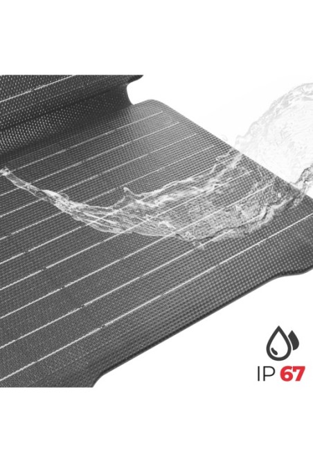 Caricatore Solare Pieghevole 22W con Porte USB + USB-C – Swissten Grigio